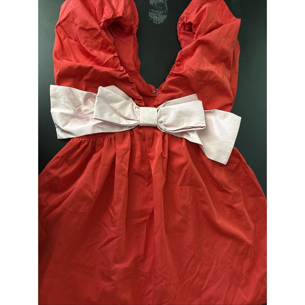 vici Red Dress With Bow. Sz Small